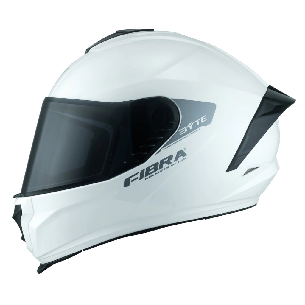 Casco fibra byte steam Blanco