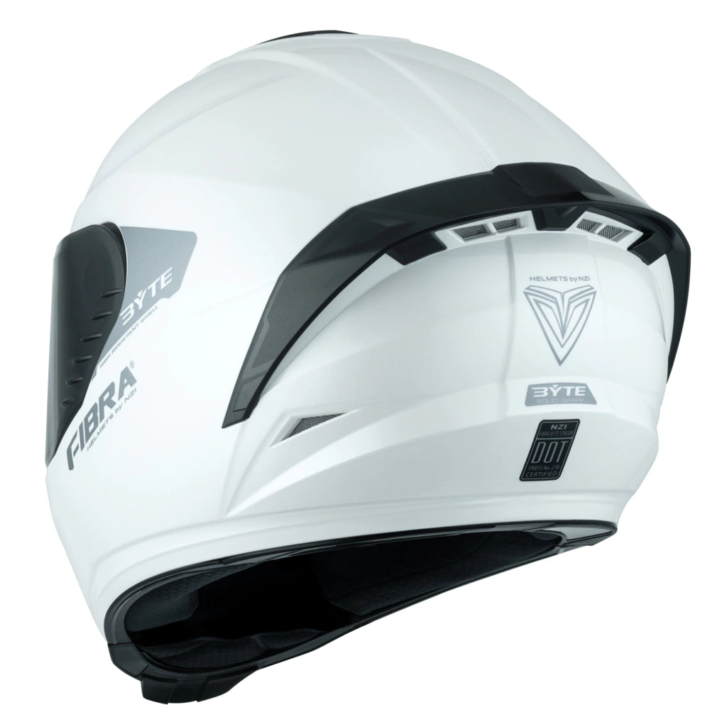 Casco fibra byte steam Blanco