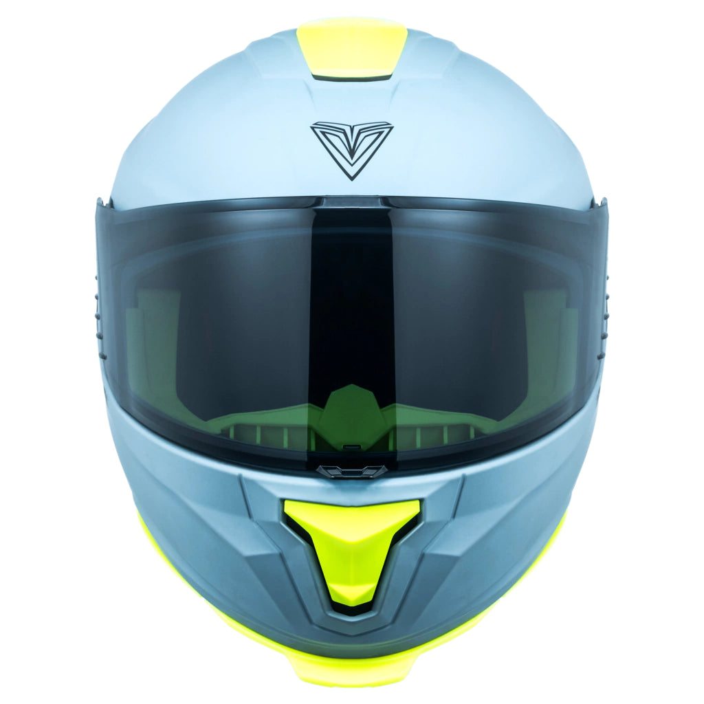 Casco Fibra Byte Steam Gris / Amarillo