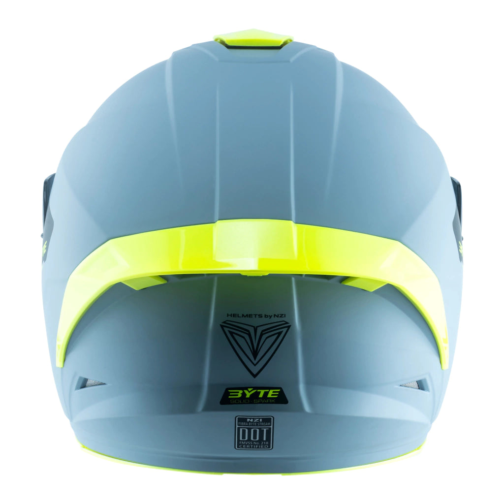 Casco Fibra Byte Steam Gris / Amarillo