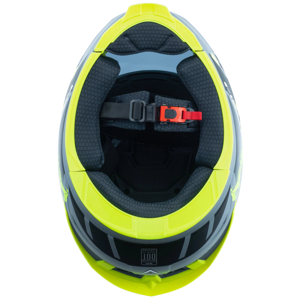 Casco Fibra Byte Steam Gris / Amarillo